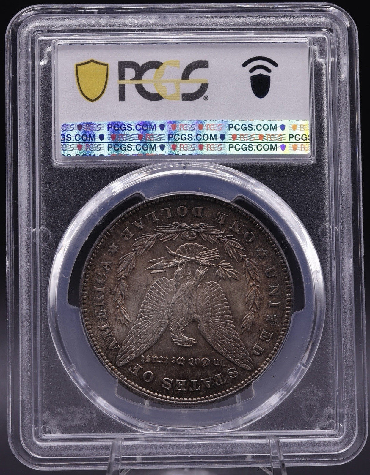 1878 $1 Morgan Dollar PCGS MS62 7TF Reverse of 78 Key Variety Toned