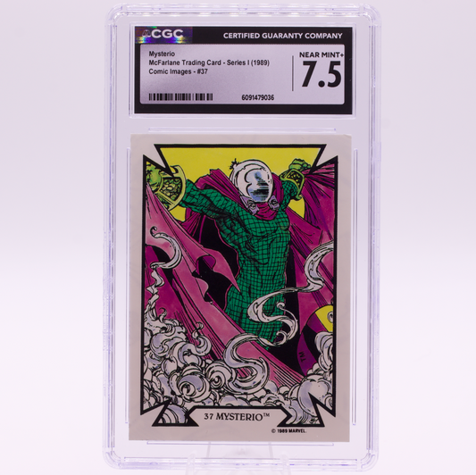 1989 McFarlane Comic Images Mysterio #37 CGC 7.5 NEAR MINT+ Marvel Card
