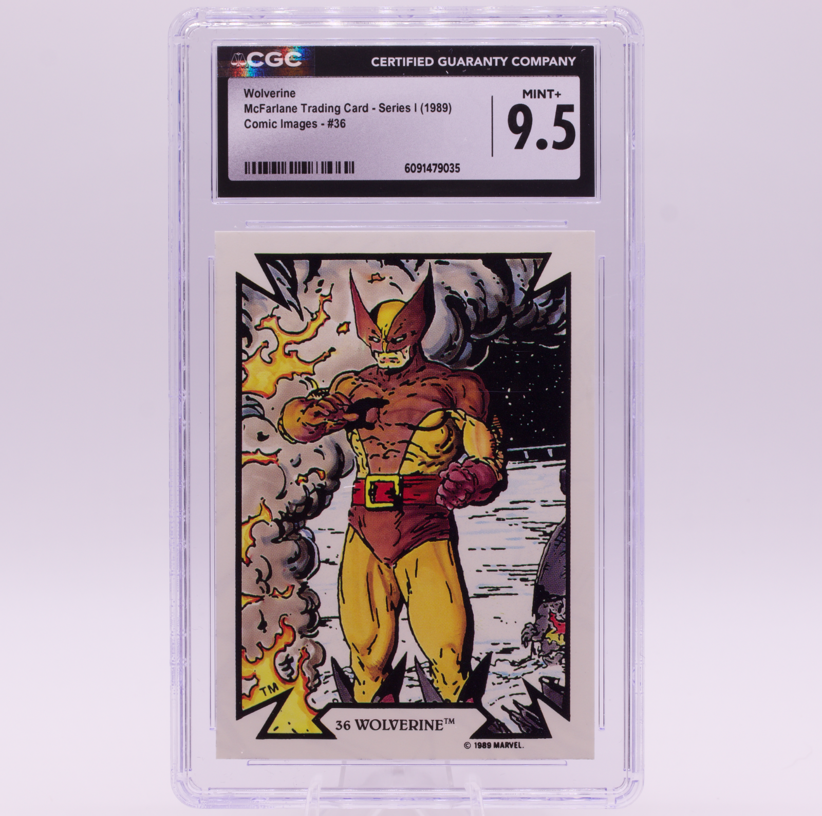 1989 McFarlane Comic Images Wolverine #36 CGC 9.5 MINT+ Marvel Trading Card