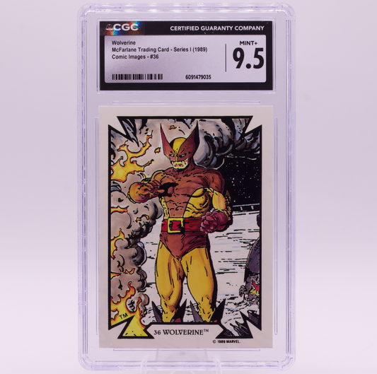 1989 McFarlane Comic Images Wolverine #36 CGC 9.5 MINT+ Marvel Trading Card