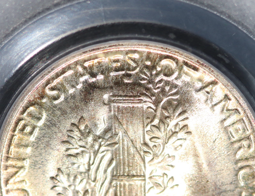 1945-D Mercury Dime 10C PCGS MS67 FB CAC Gem WWII Denver