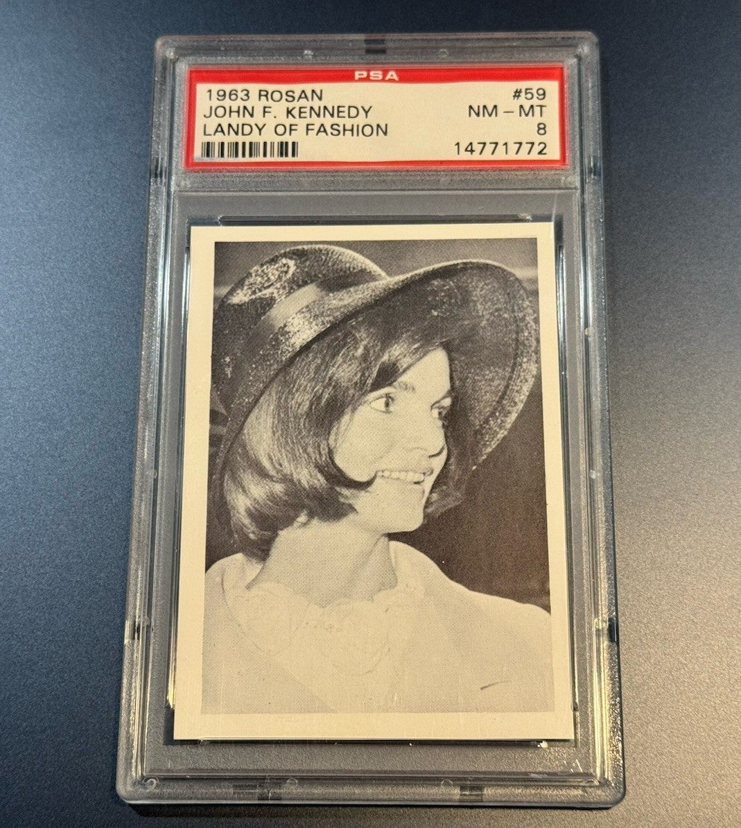 1963 Rosan JFK #59 Lady of Fashion • PSA 8 NM-MT • Jackie Kennedy Style Icon