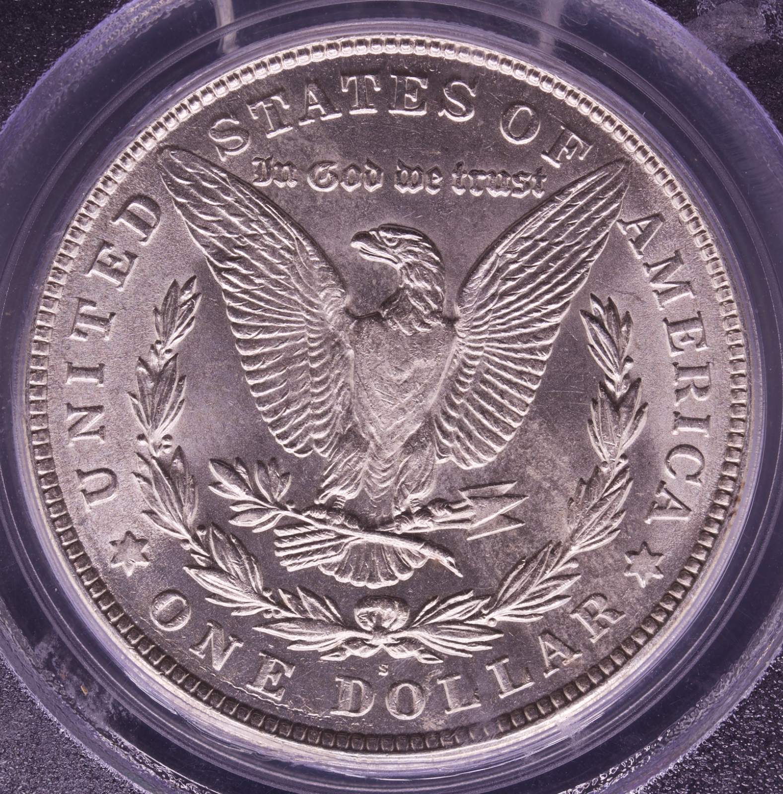 1921-S Morgan Silver Dollar PCGS MS62 VAM-1K Gouge I to Wreath