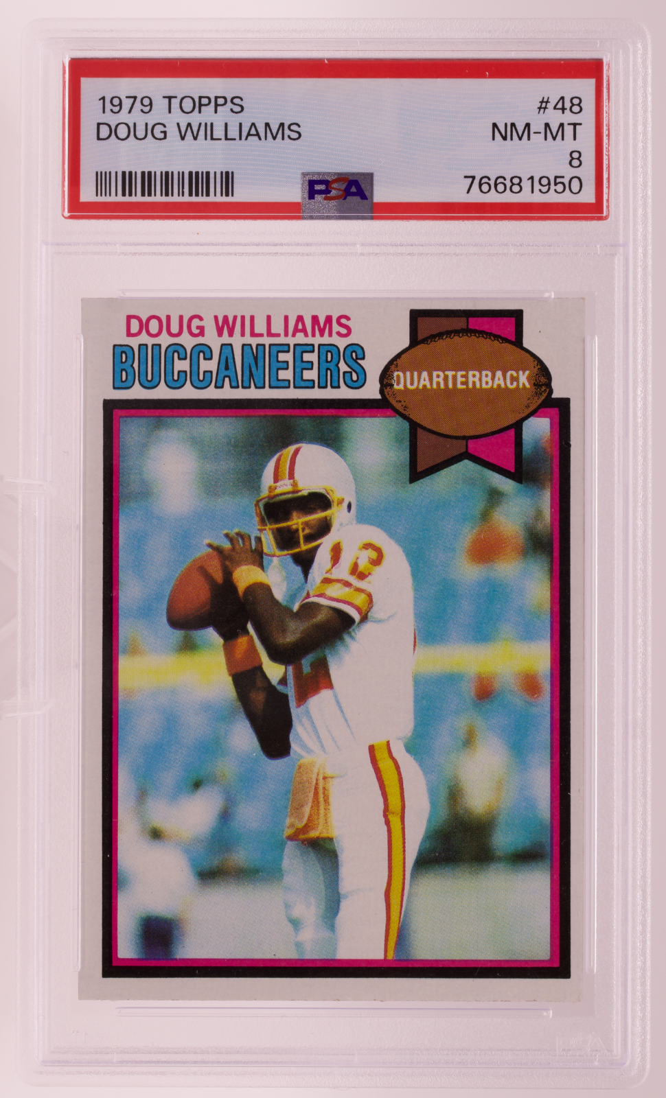 1979 Topps #48 Doug Williams Rookie RC PSA 8 NM-MT Buccaneers Super Bowl MVP