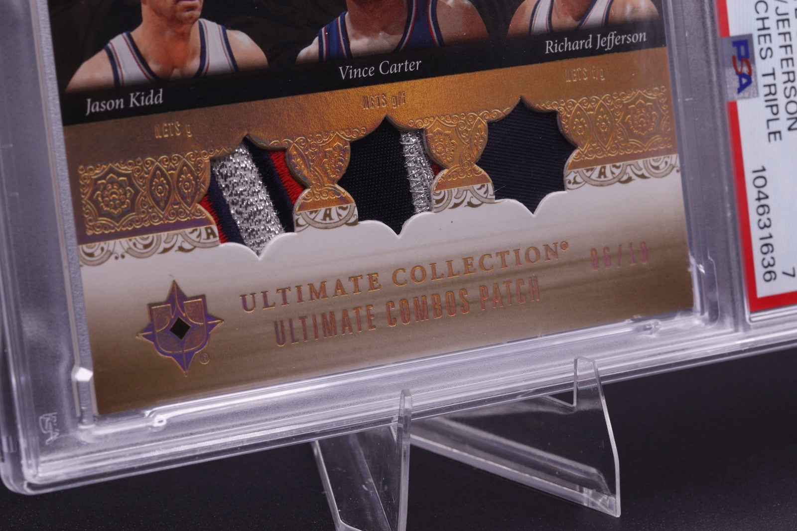 2006 Upper Deck Ultimate Combos  /10 Jason Kidd Vince Carter Jefferson PSA 7
