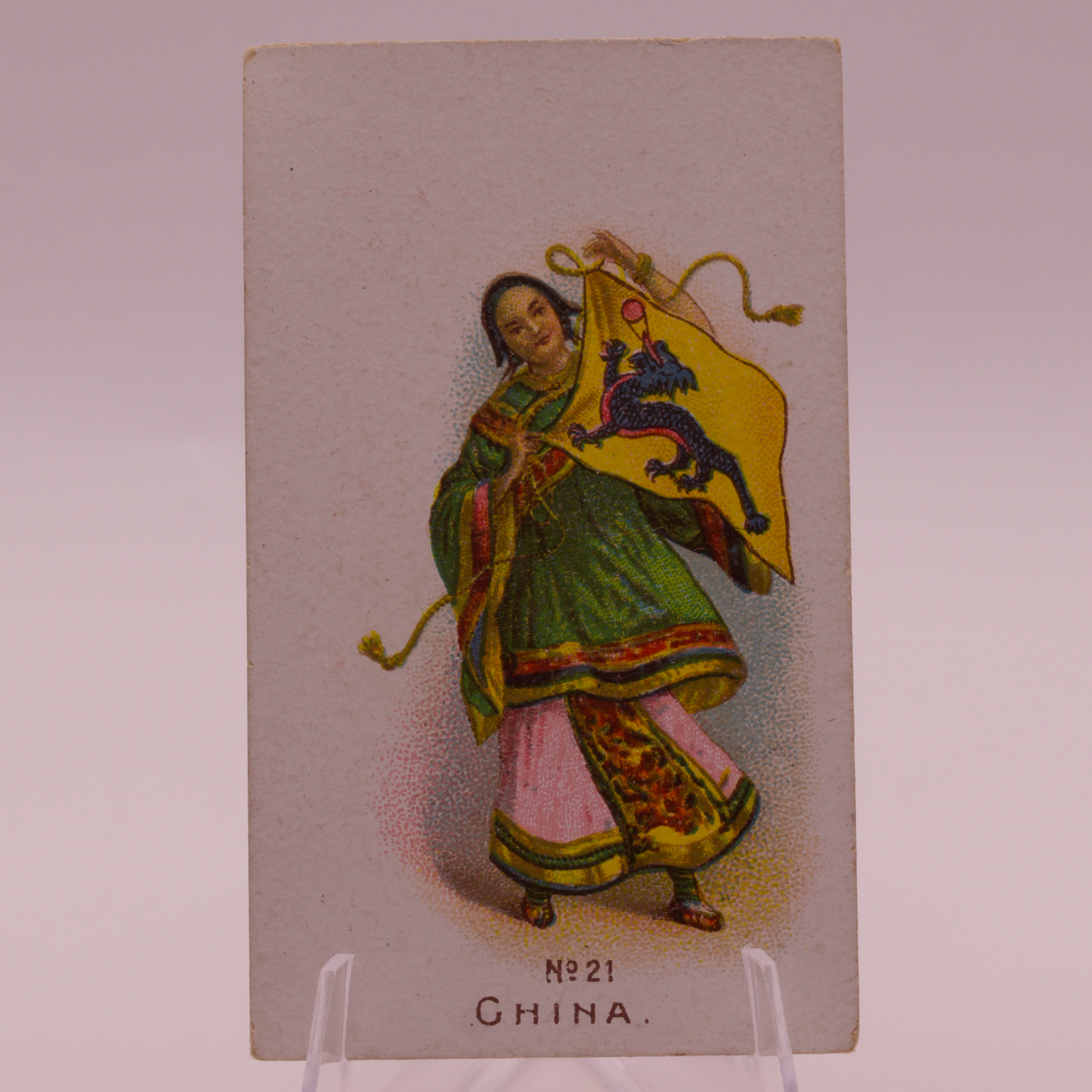 Wills United Service Cigarettes Card No. 21 China Antique Tobacco Card Bristol