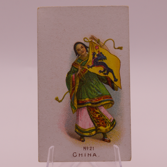Wills United Service Cigarettes Card No. 21 China Antique Tobacco Card Bristol