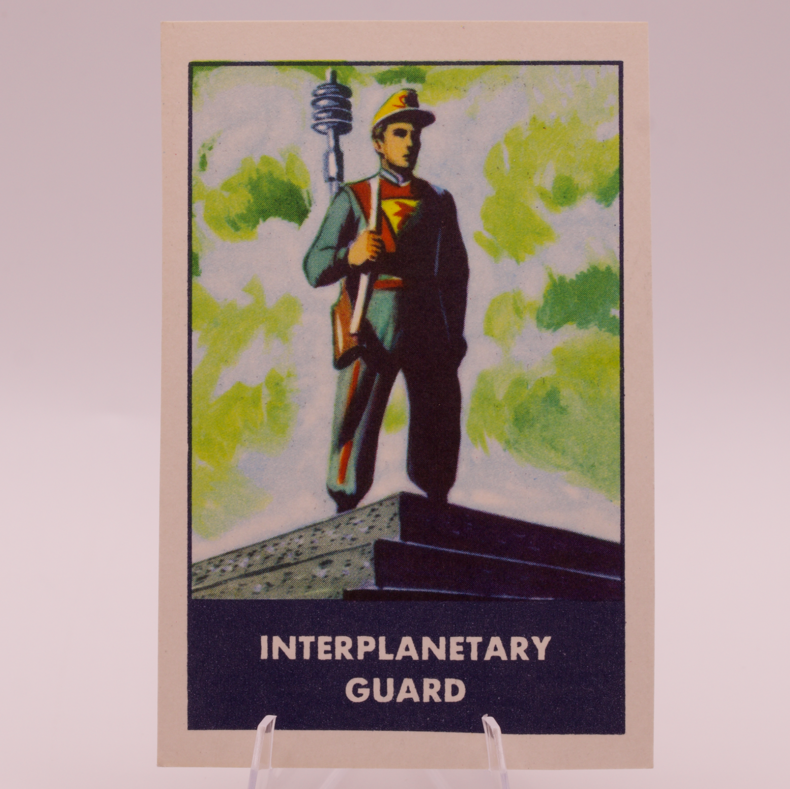 1953 Ralston Purina Space Patrol Interplanetary Guard F280-3 Chex Cereal Card