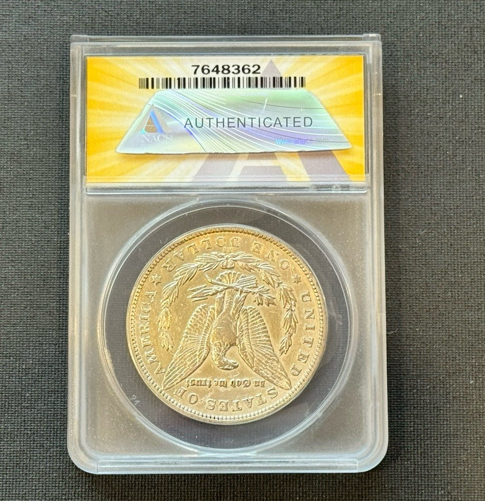 1890-CC Morgan Silver Dollar $1 ANACS EF45 Details Carson City Cleaned Damaged
