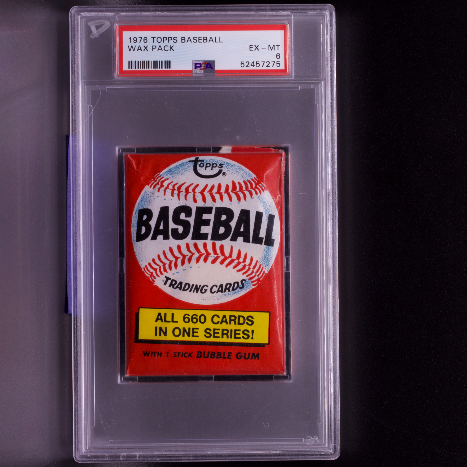 1976 Topps Baseball Wax Pack PSA 6 EX-MT Sealed