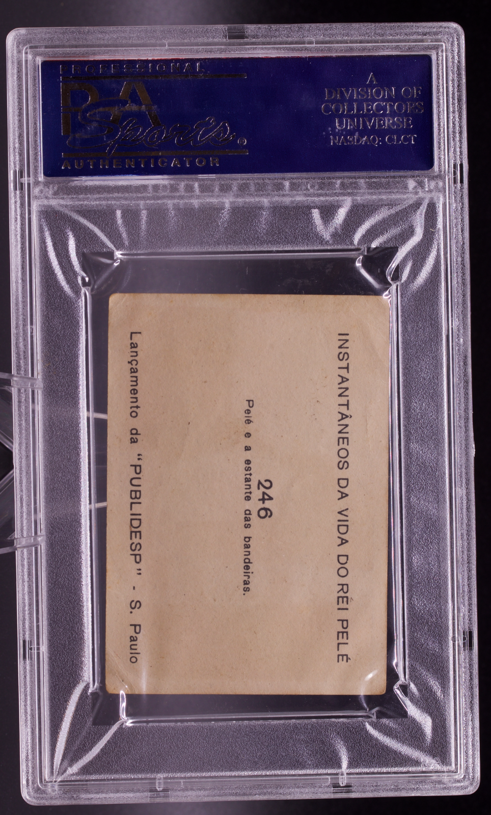 1964 Instantaneos Da Vida #246 Pele PSA 3 VG Santos FC Flag Brazil Soccer Card