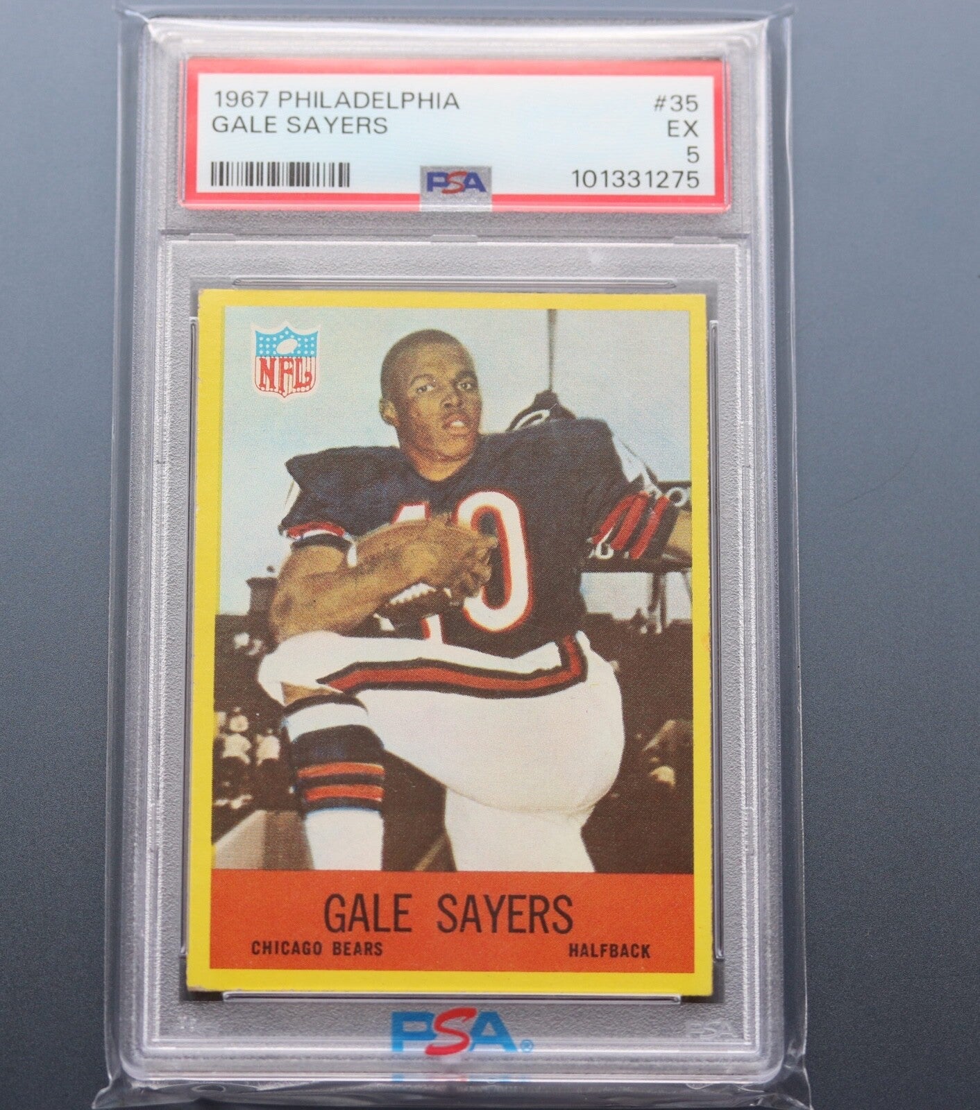 1967 Philadelphia Gale Sayers #35 PSA 5 Bears HOF 2nd Yr Centered Vintage