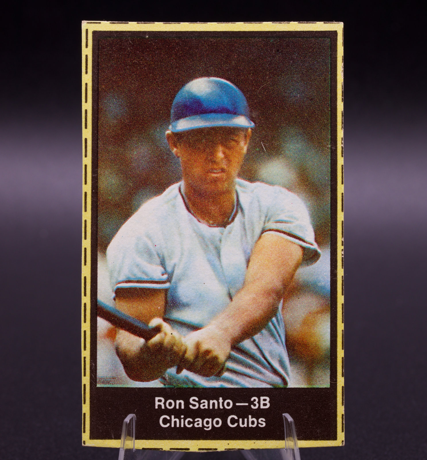 1969 Nabisco Team Flakes Ron Santo Chicago Cubs Hand-Cut Raw Vintage