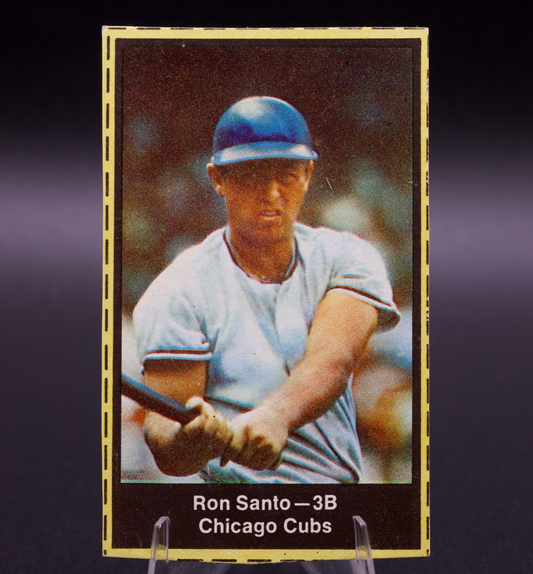 1969 Nabisco Team Flakes Ron Santo Chicago Cubs Hand-Cut Raw Vintage