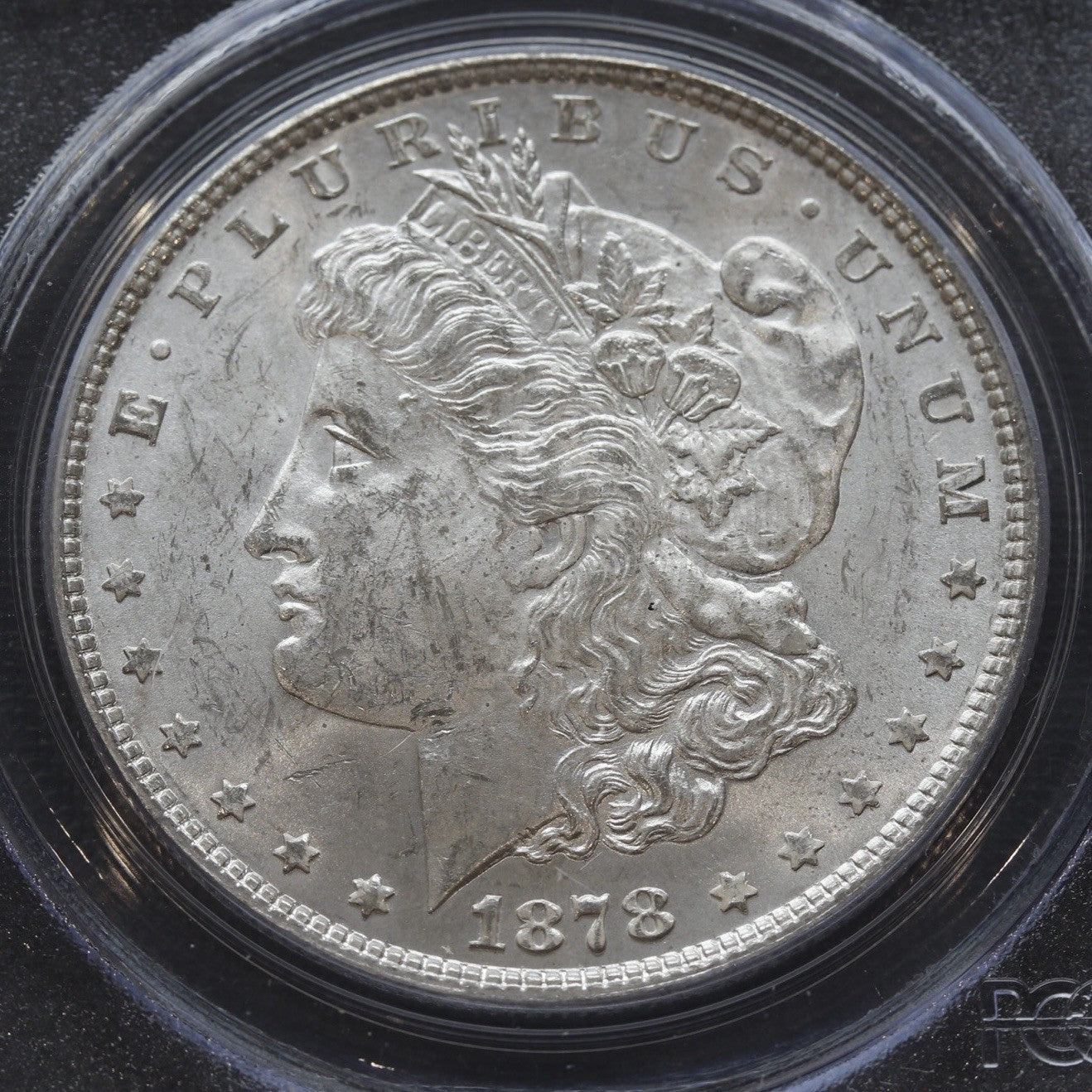 1878 7/8 Tail Feathers Weak Strike PCGS MS63 Morgan Silver Dollar