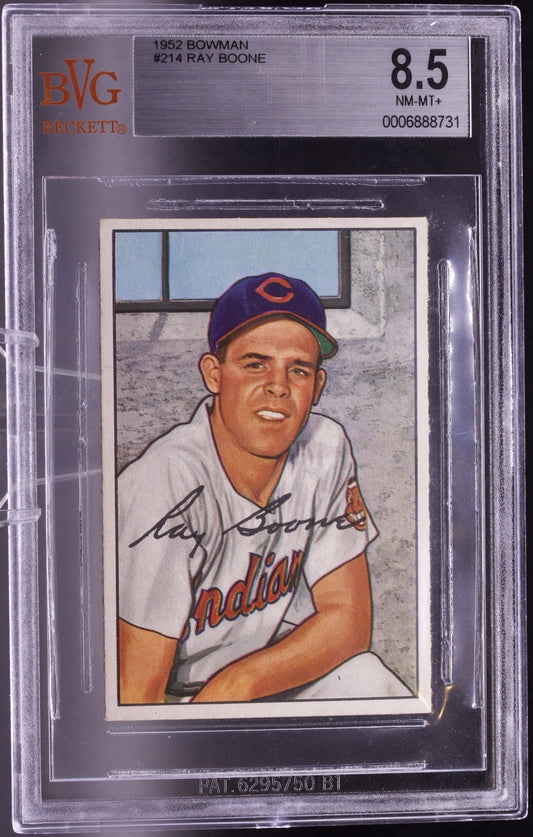 1952 Bowman Ray Boone #214 BVG 8.5 NM-MT+ Boone Family Patriarch High Grade