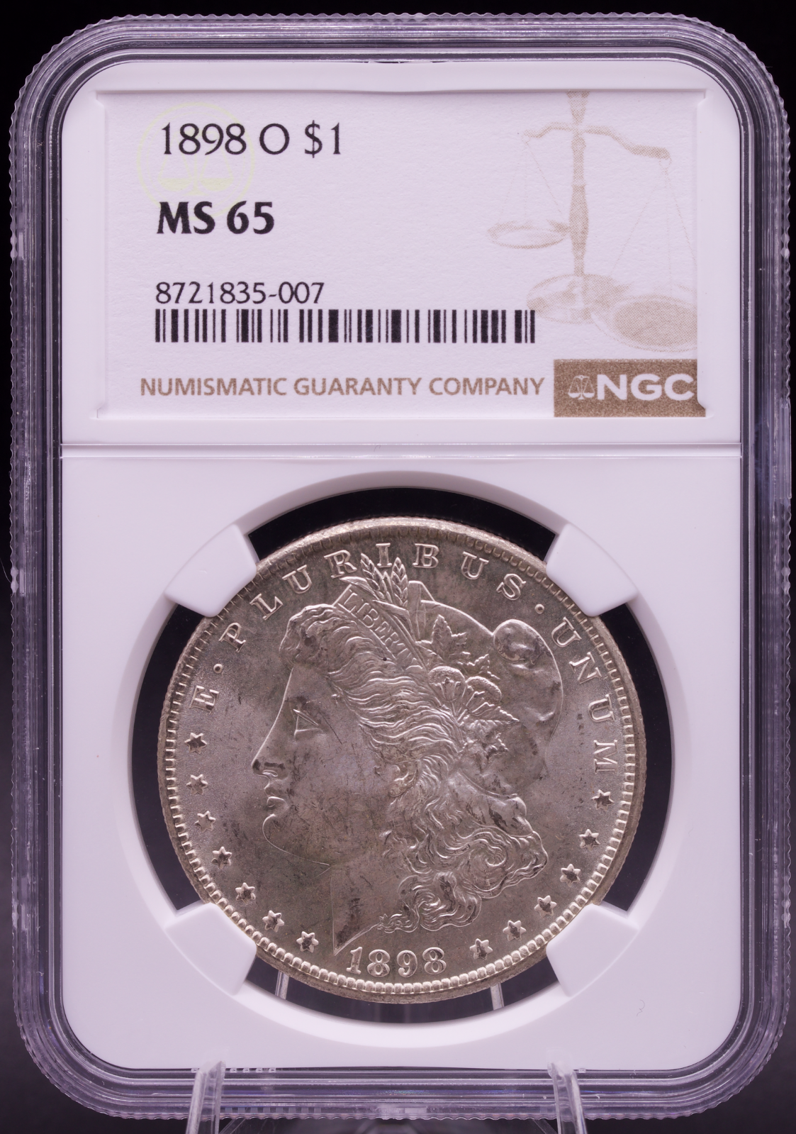 1898-O Morgan Silver Dollar NGC MS65