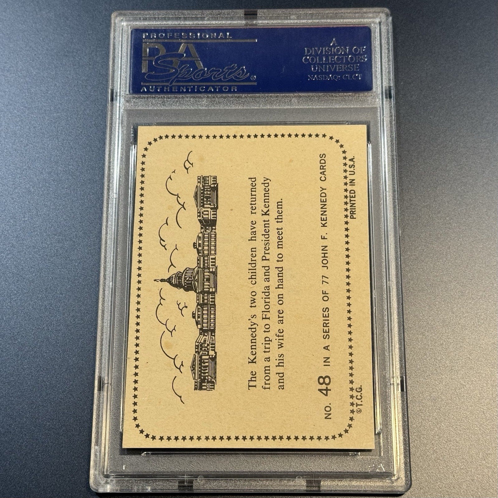 1964 Topps JFK #48 Children Have Returned • PSA 7 NM • Kennedy Family Photo