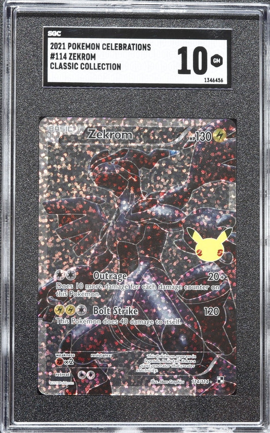 2021 Pokemon Celebrations Zekrom Classic Collection 10 GEM MINT Full Art 114/114