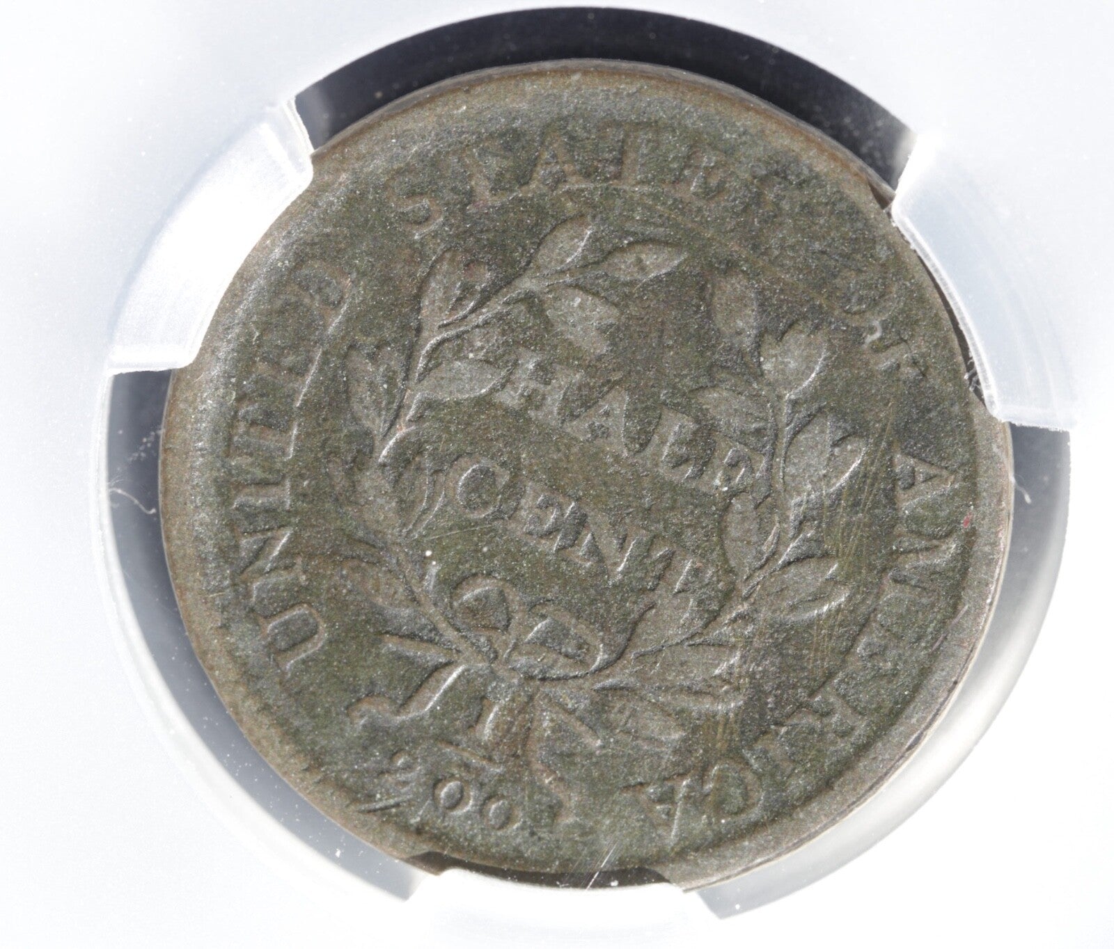 1808 Draped Bust Half Cent CAC VG Details Corrosion Early US Copper Coinage