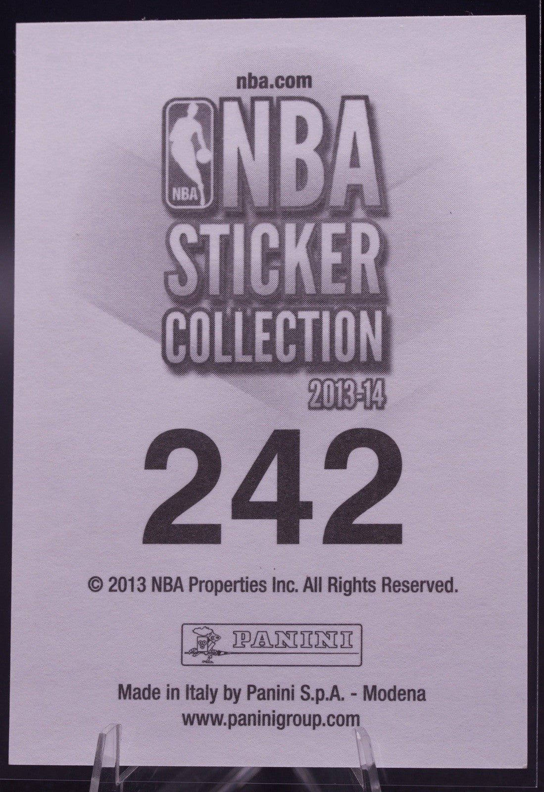2013-14 Panini NBA Sticker Collection Damian Lillard #242 Raw NM-MT