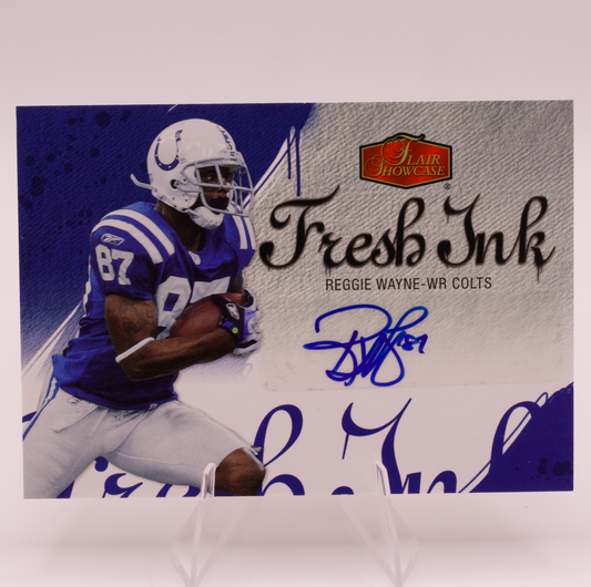 2006 Flair Showcase Reggie Wayne Fresh Ink Autograph FI-RW Indianapolis Colts WR