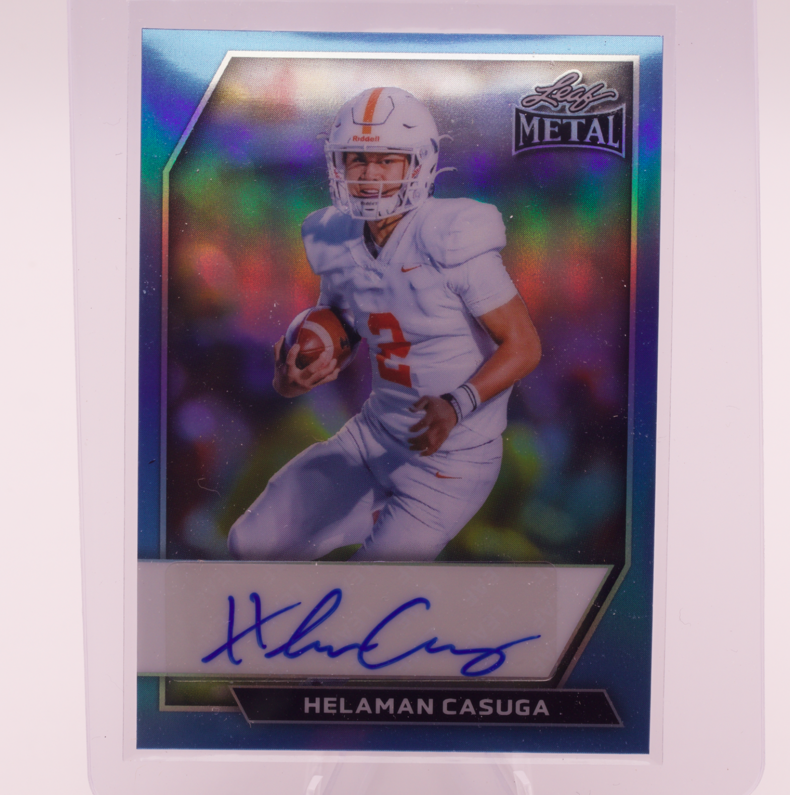 2026 Leaf Metal Helaman 2026 Leaf Autograph /8 Texas A&M Aggies QB Corner Canyon