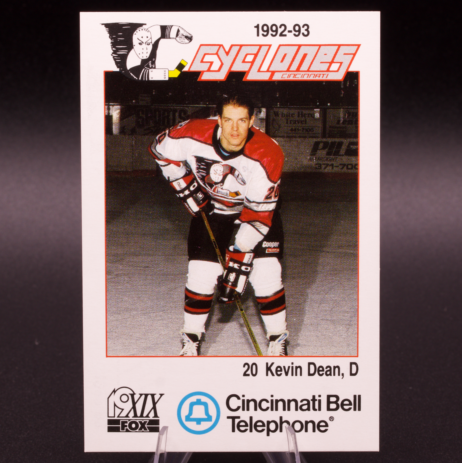1992-93 Cincinnati Cyclones IHL Kevin Dean New Jersey Devils Hockey Card #20