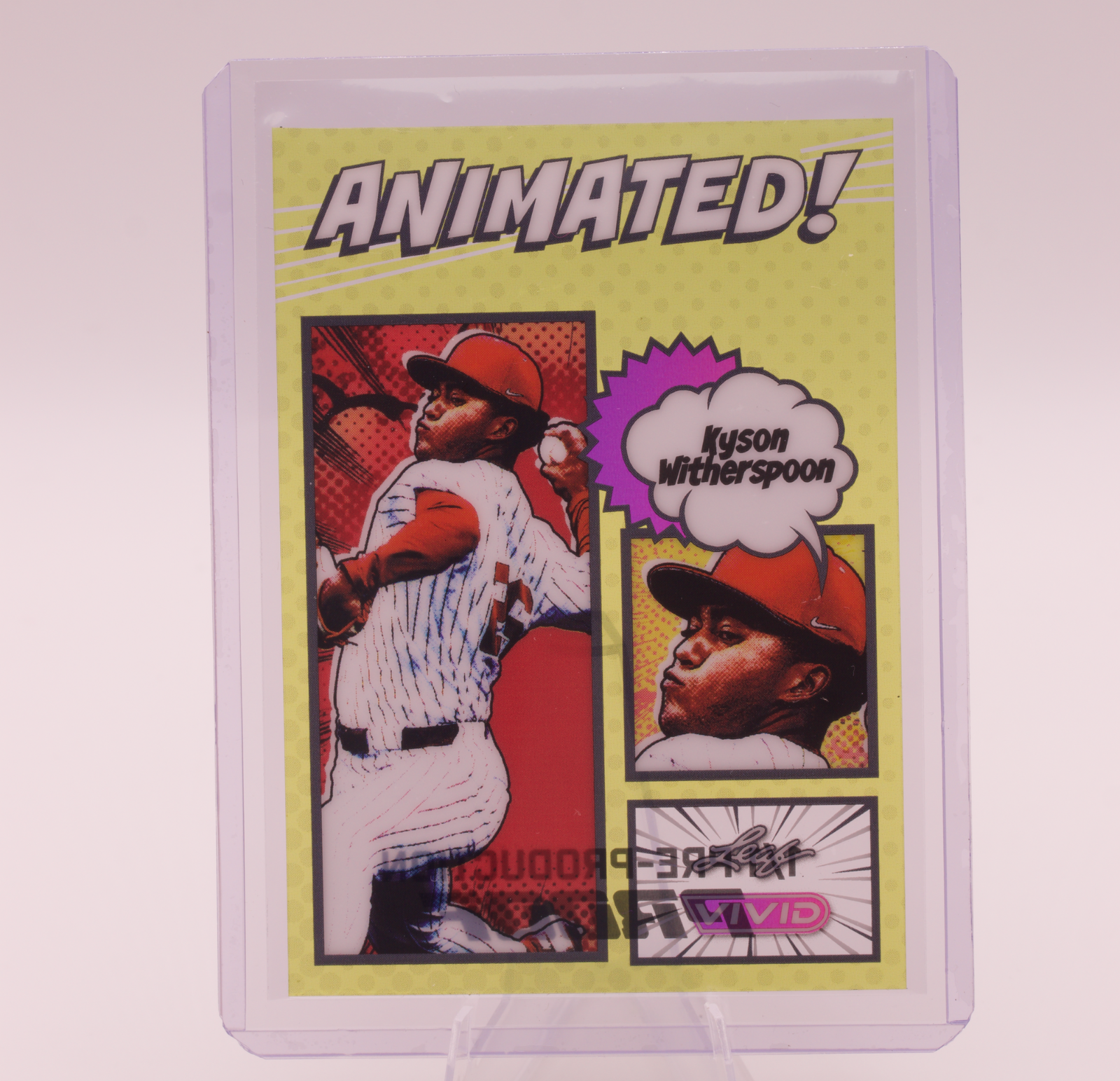 2026 Leaf Vivid Kyson Witherspoon Animated 1/1 Pre-Production Proof Red Sox