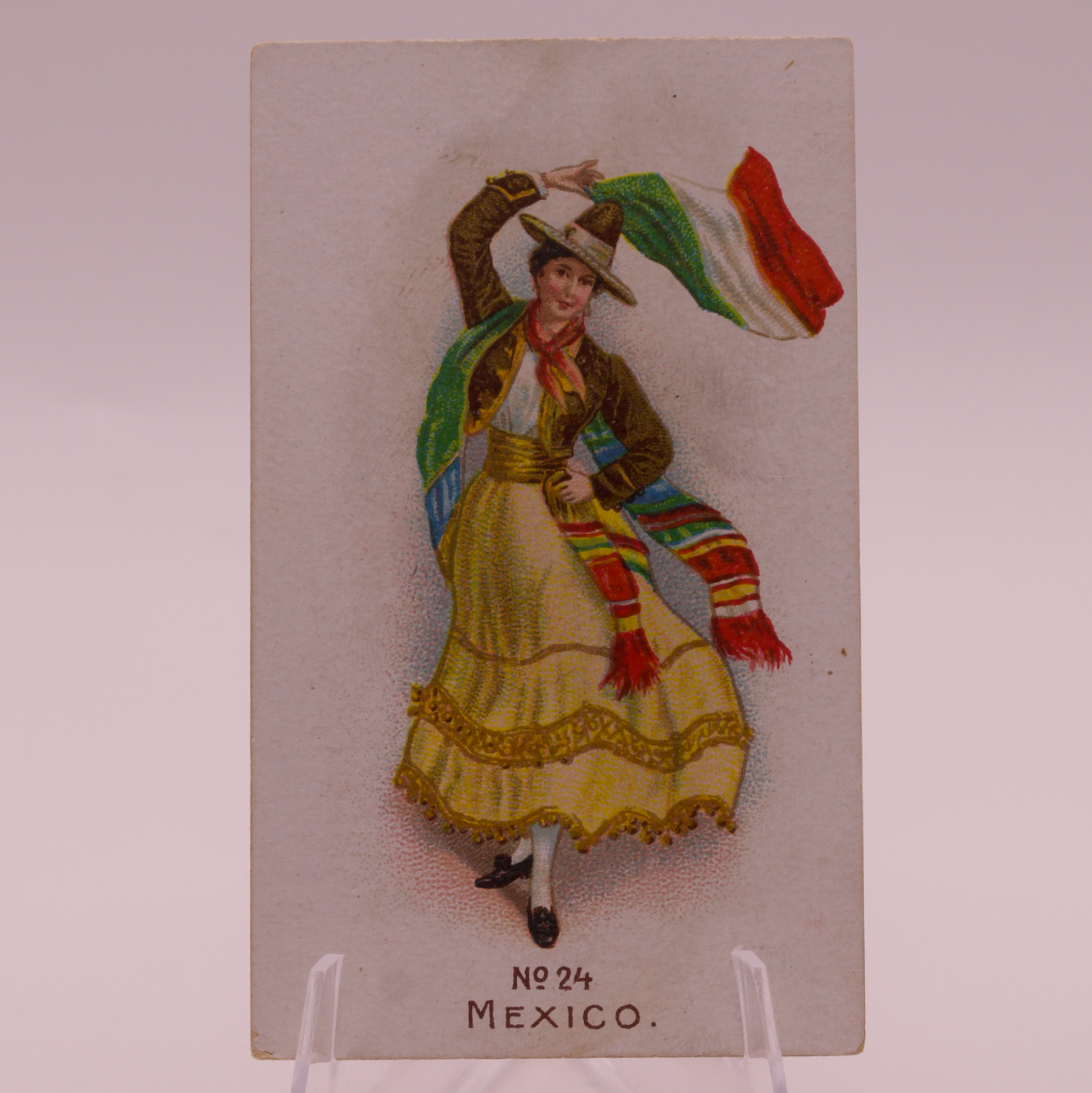 Wills United Service Cigarettes Card No. 24 Mexico Antique Tobacco Card Bristol