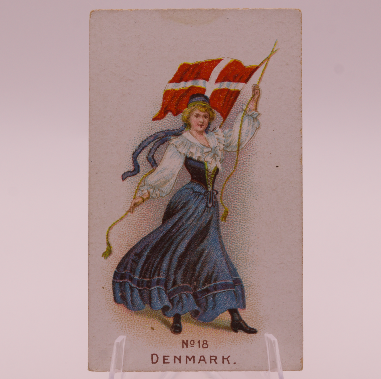 Wills United Service Cigarettes Card No. 18 Denmark Antique Tobacco Card Bristol