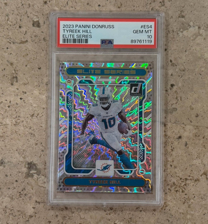 2023 Panini Donruss Tyreek Hill #ES-4 Elite Series PSA 10 Gem Mint Dolphins WR