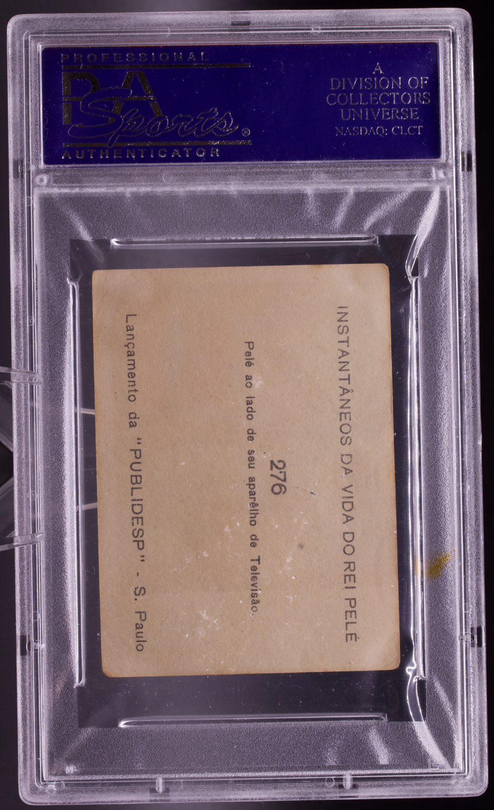 1964 Instantaneos Da Vida #276 Pele PSA 2 GOOD Television TV Brazil Soccer Card
