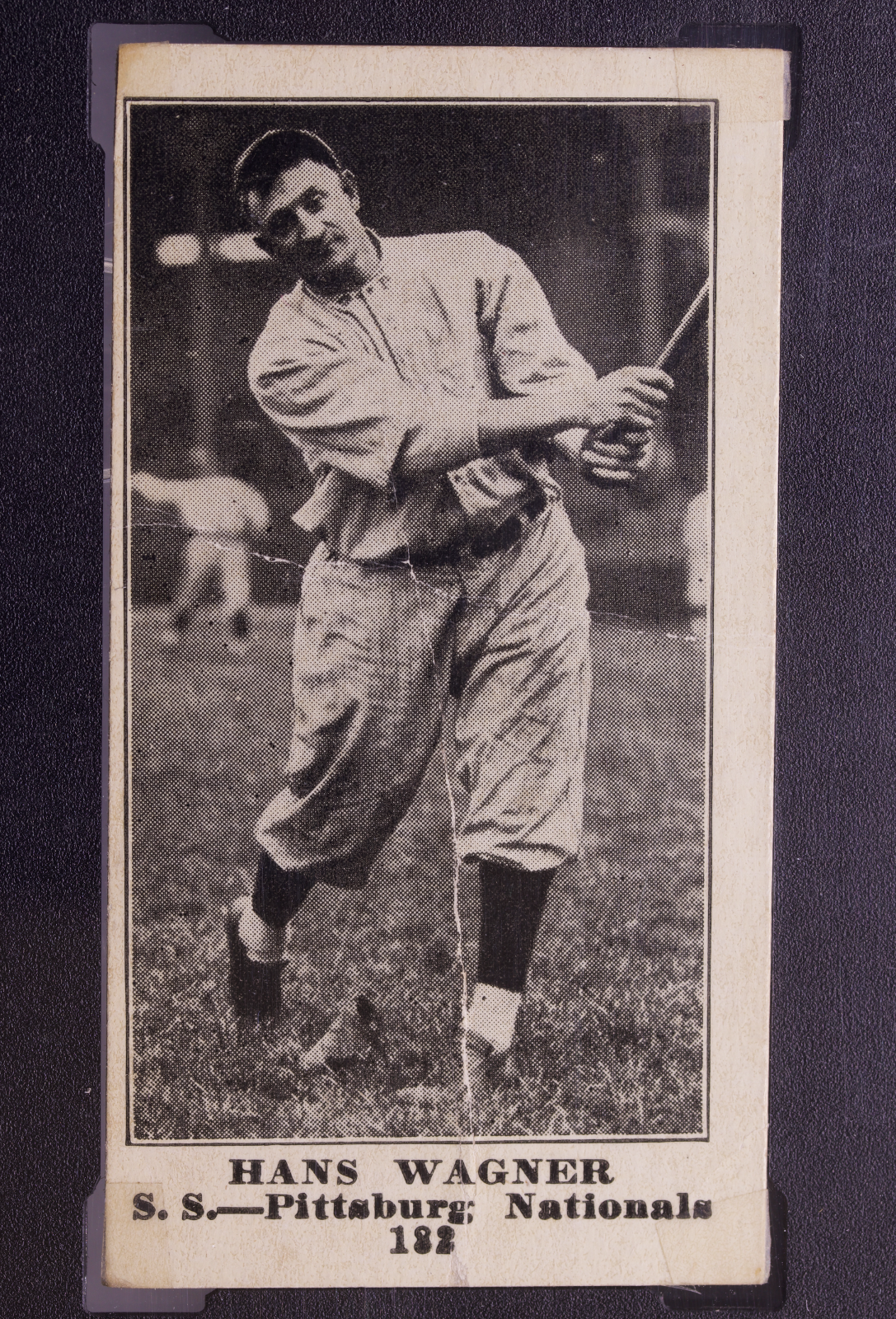 1916 M101-4 Blank Back #182 Honus Wagner SGC Authentic HOF