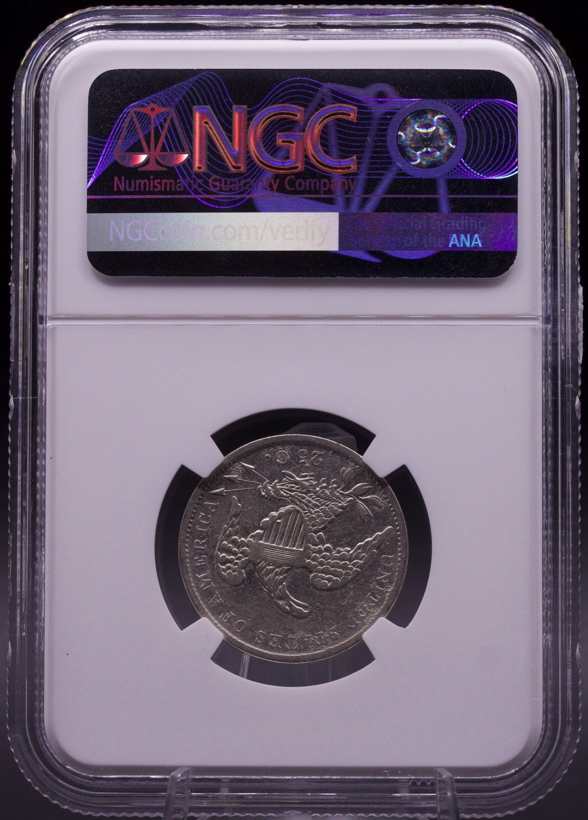 1833 Capped Bust Quarter 25C NGC VF Details Obverse Damage Silver Coin