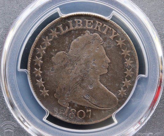 1807 Draped Bust Half Dollar PCGS Good Details Env Dam O-105 R1 50C