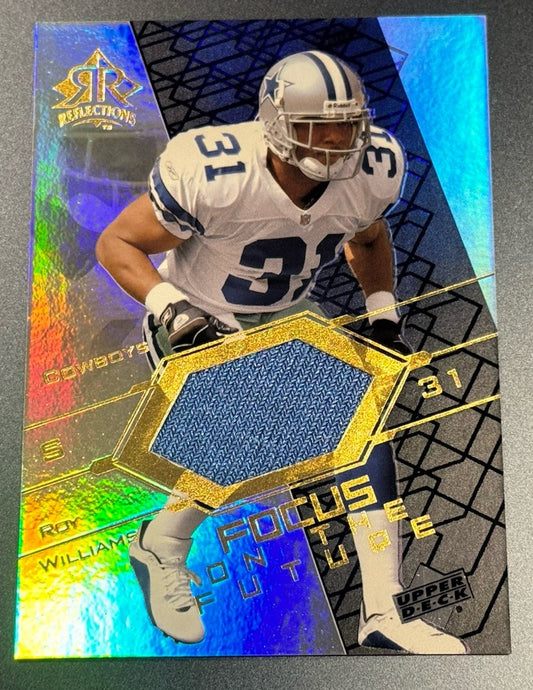 2004 UD Reflections Roy Williams Cowboys • Focus on the Future • Jersey Card