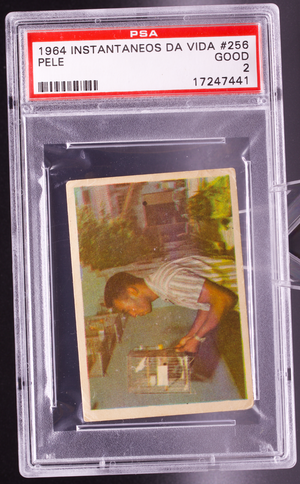 1964 Instantaneos Da Vida #256 Pele PSA 2 GOOD Canary Bird Brazil Soccer Card