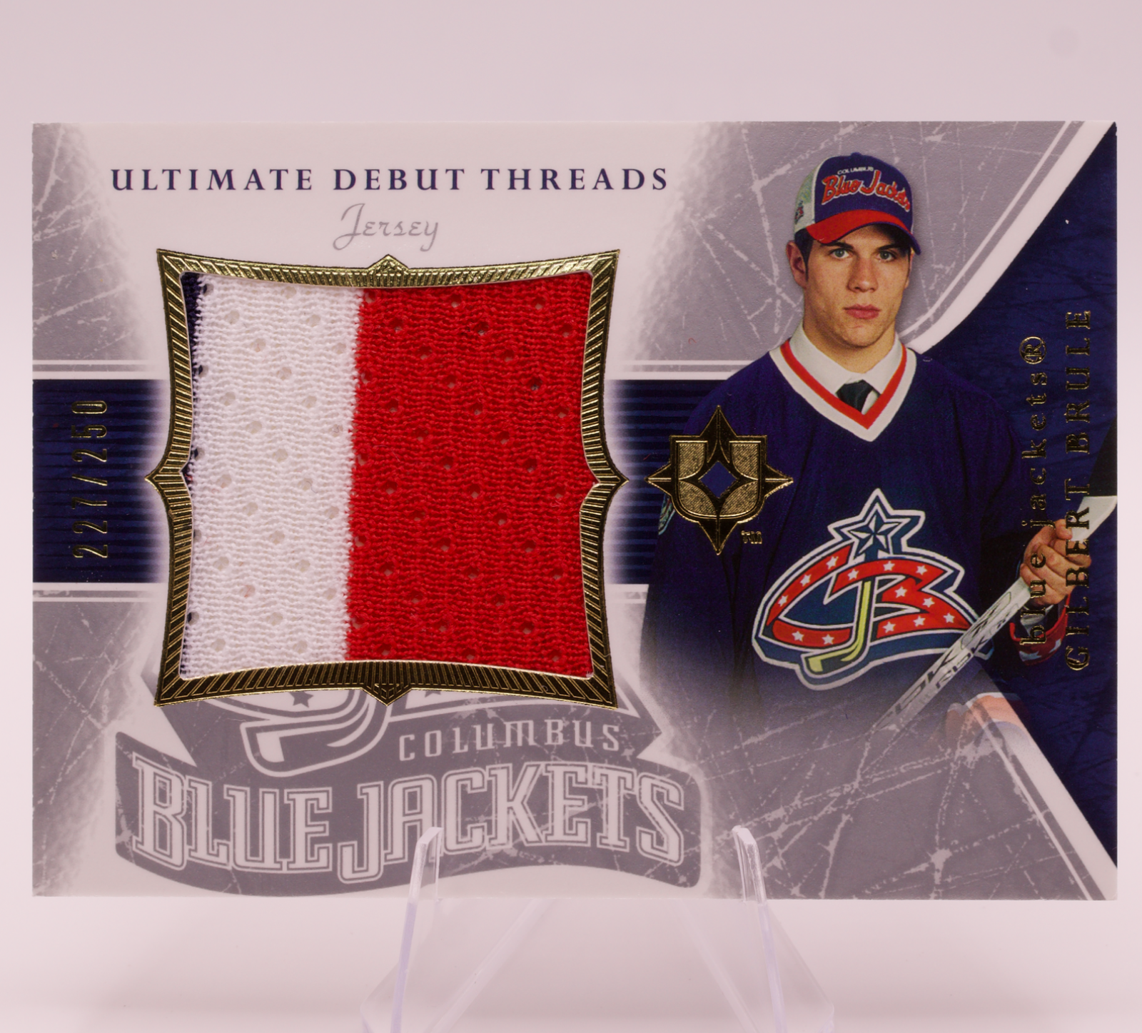 2005-06 Upper Deck Ultimate Collection Gilbert Brule Debut Threads Jersey /250