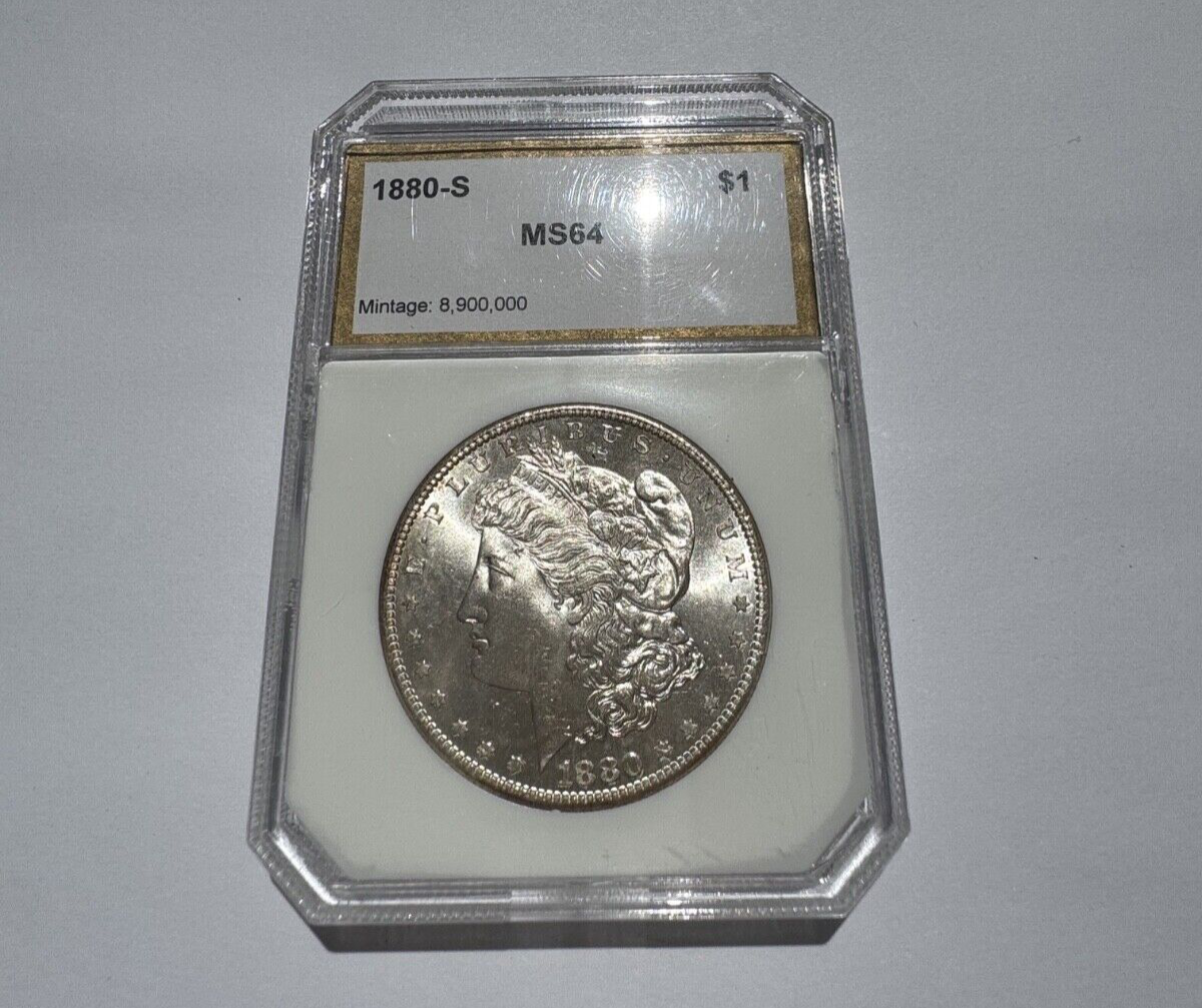 1880-S Morgan Silver Dollar  – Mintage: 8,900,000 – High-Grade Numismatic Coin