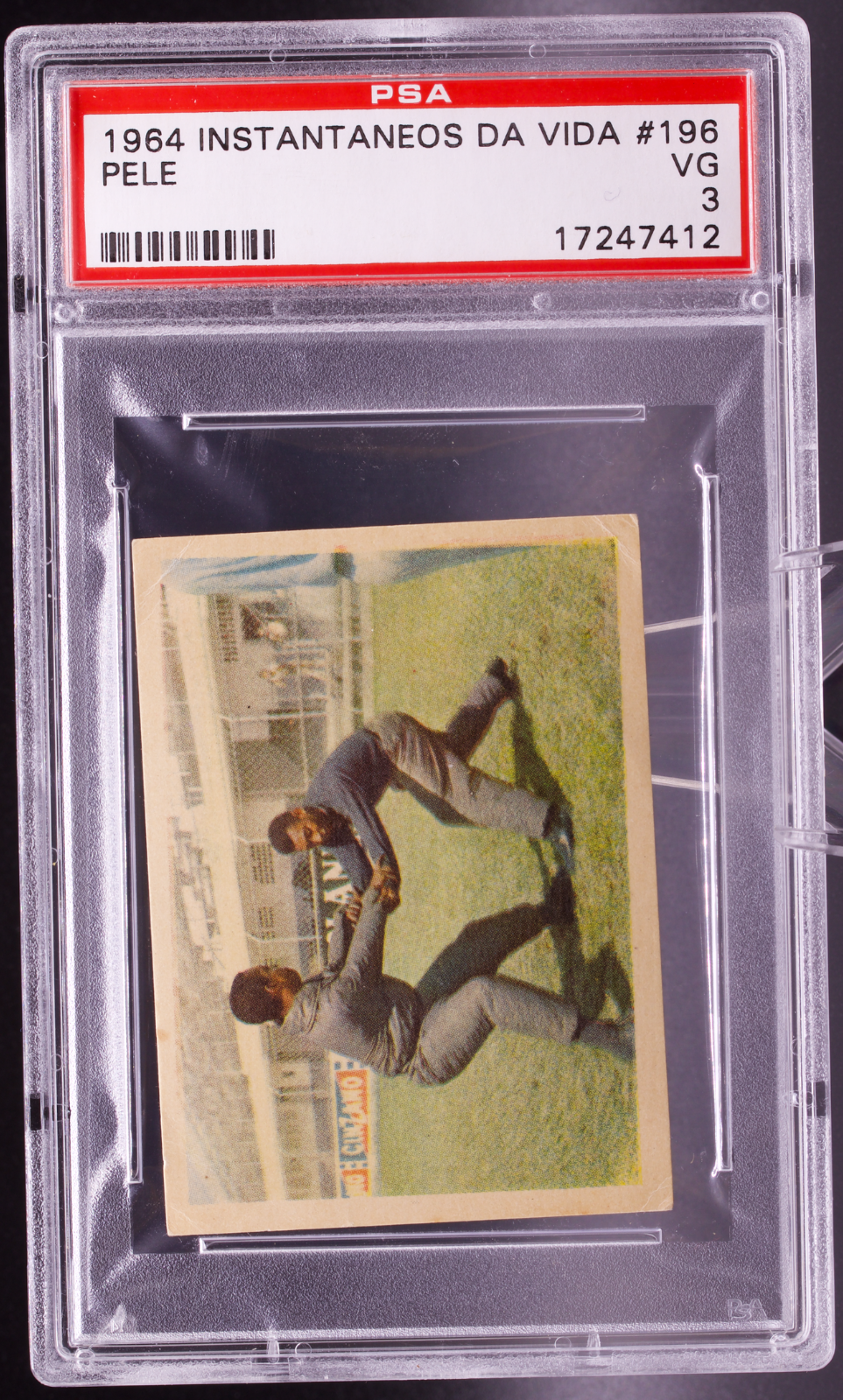 1964 Instantaneos Da Vida #196 Pele PSA 3 VG Lima Training Brazil Soccer Card