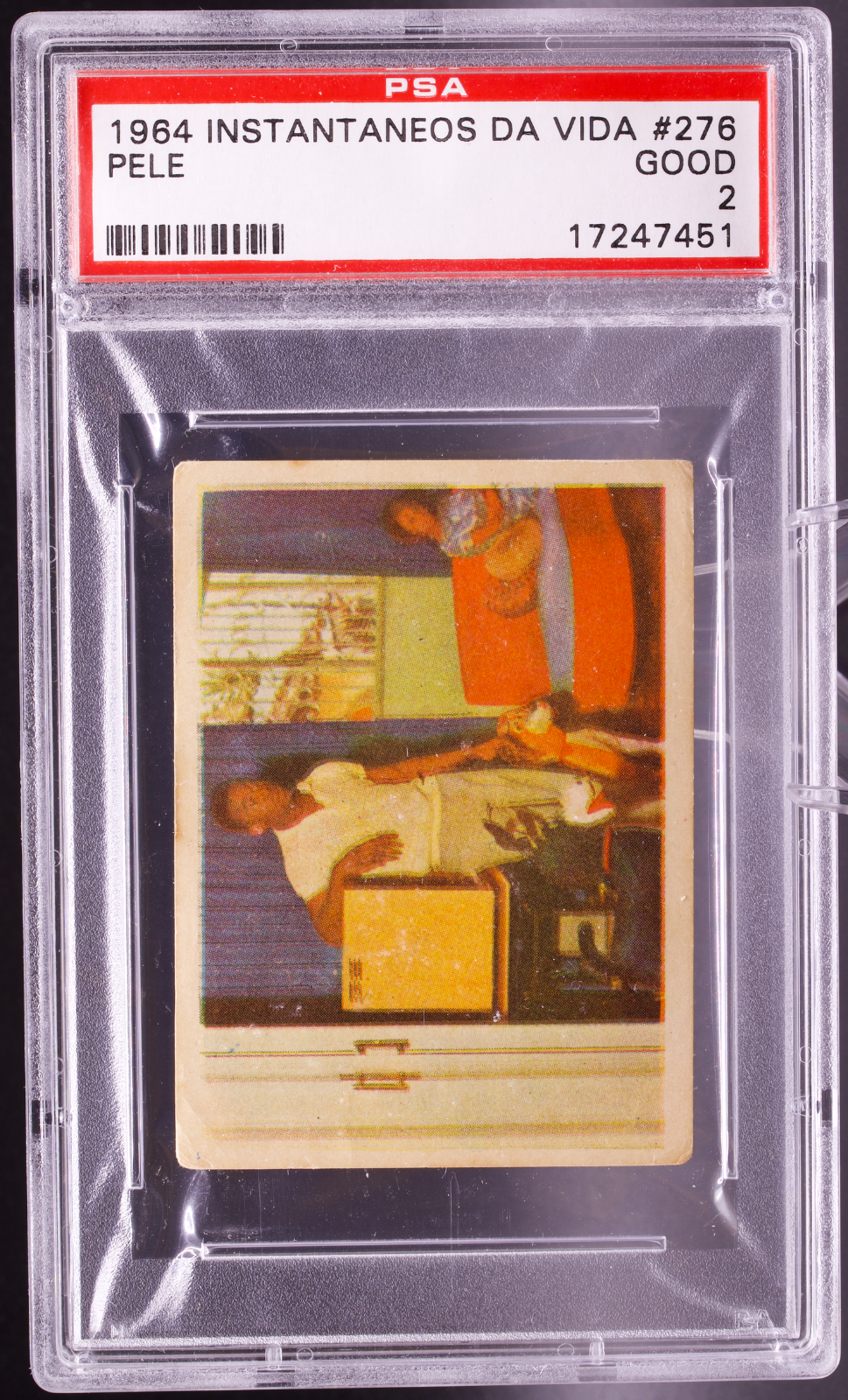 1964 Instantaneos Da Vida #276 Pele PSA 2 GOOD Television TV Brazil Soccer Card
