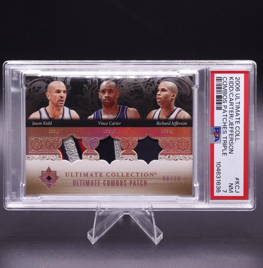 2006 Upper Deck Ultimate Combos  /10 Jason Kidd Vince Carter Jefferson PSA 7