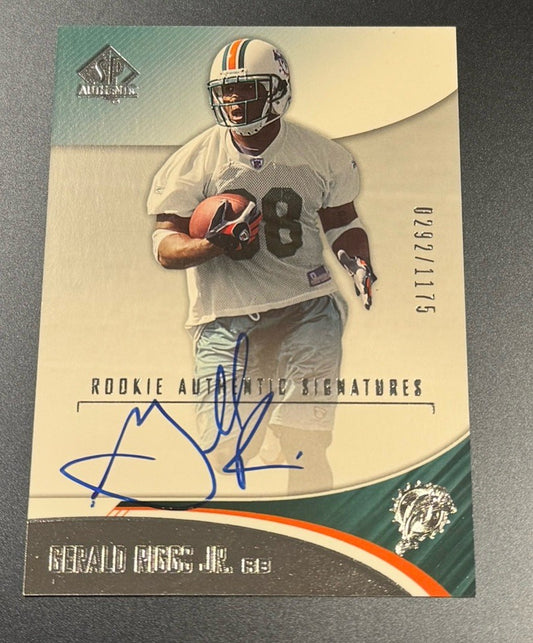2006 SP Authentic Signatures /1175 Gerald Riggs Jr #200 Rookie Auto RC
