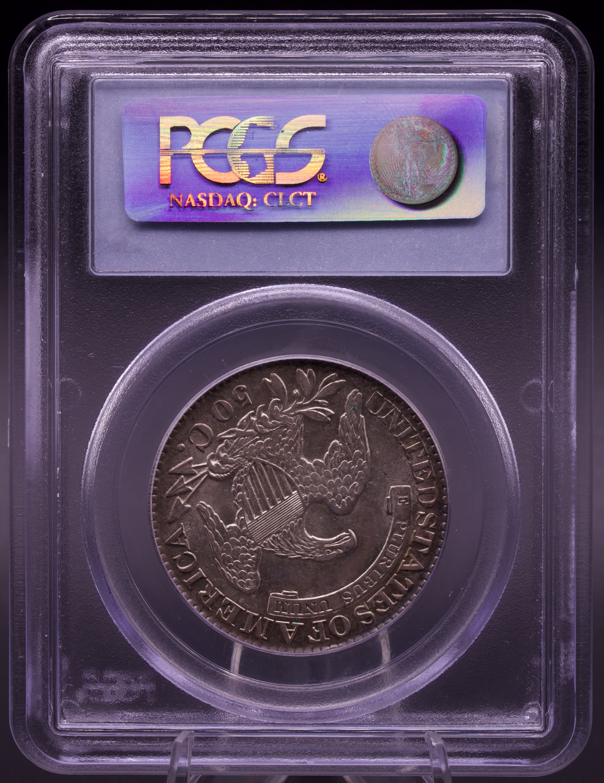 1828 Capped Bust Half Dollar PCGS AU55 Sq Base 2, Sm 8, Lg Let