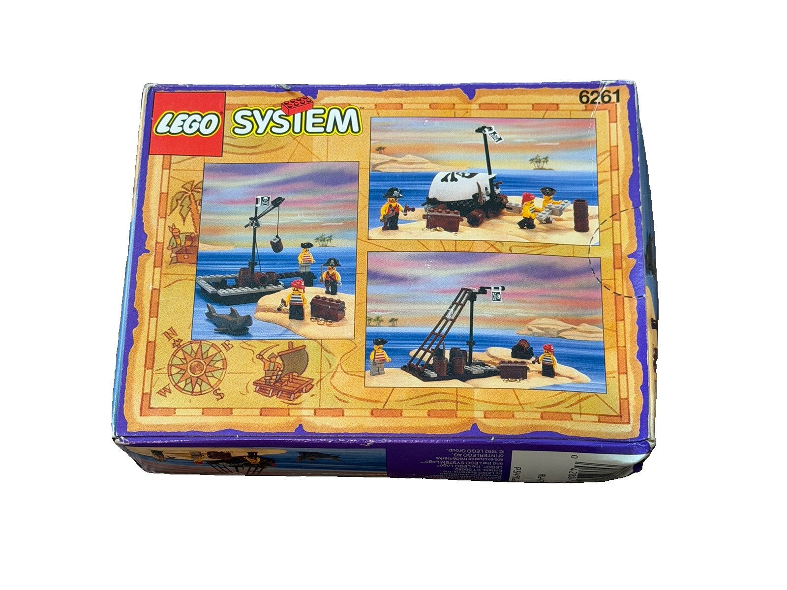1992 LEGO Pirates Raft Raiders 6261 NEW SEALED Vintage Box Wear Shark