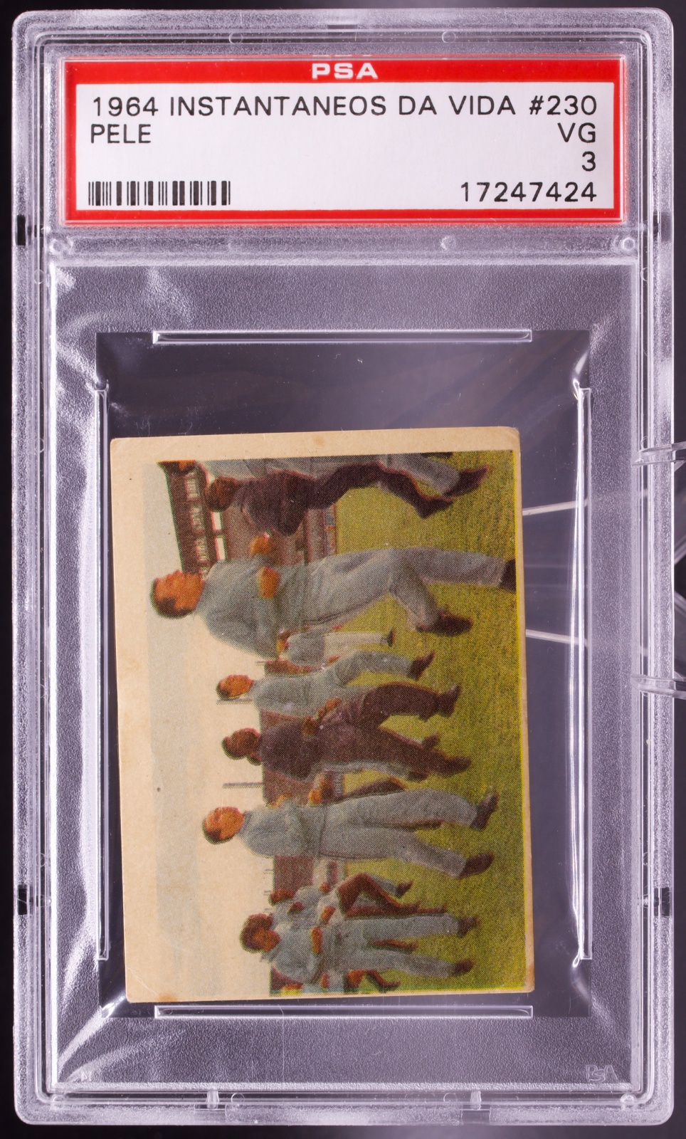 1964 Instantaneos Da Vida Do Rei Pele #230 Pelé PSA 3 VG Brazil Soccer Card