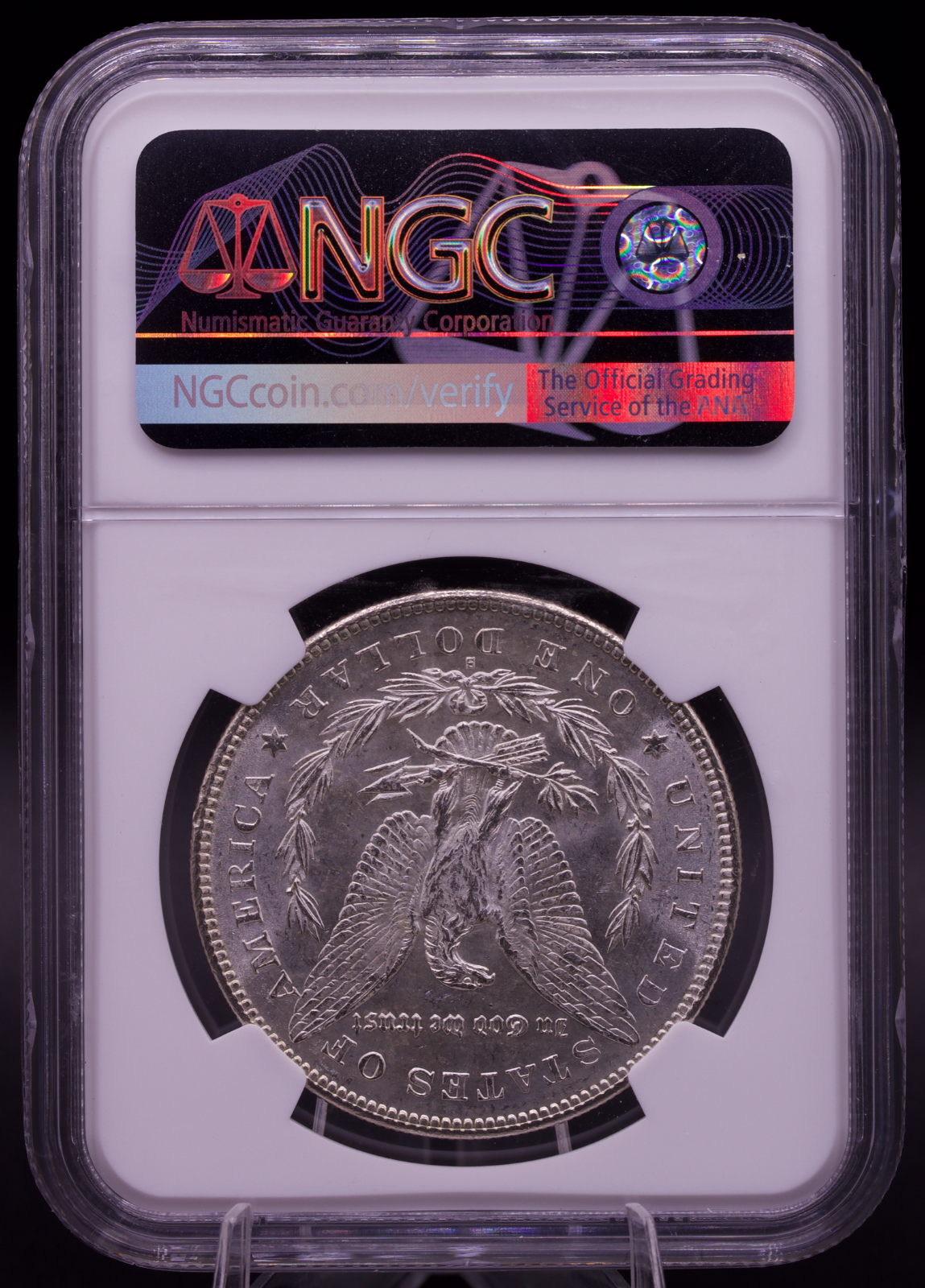 1878-S Morgan Silver Dollar NGC MS63 New York Bank Hoard Treasury Bag