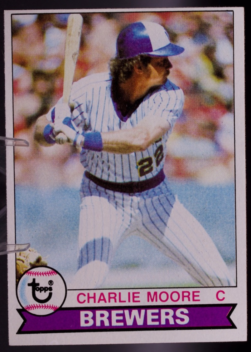 1979 Topps #408 Charlie Moore - Milwaukee Brewers Catcher - Vintage MLB Card!