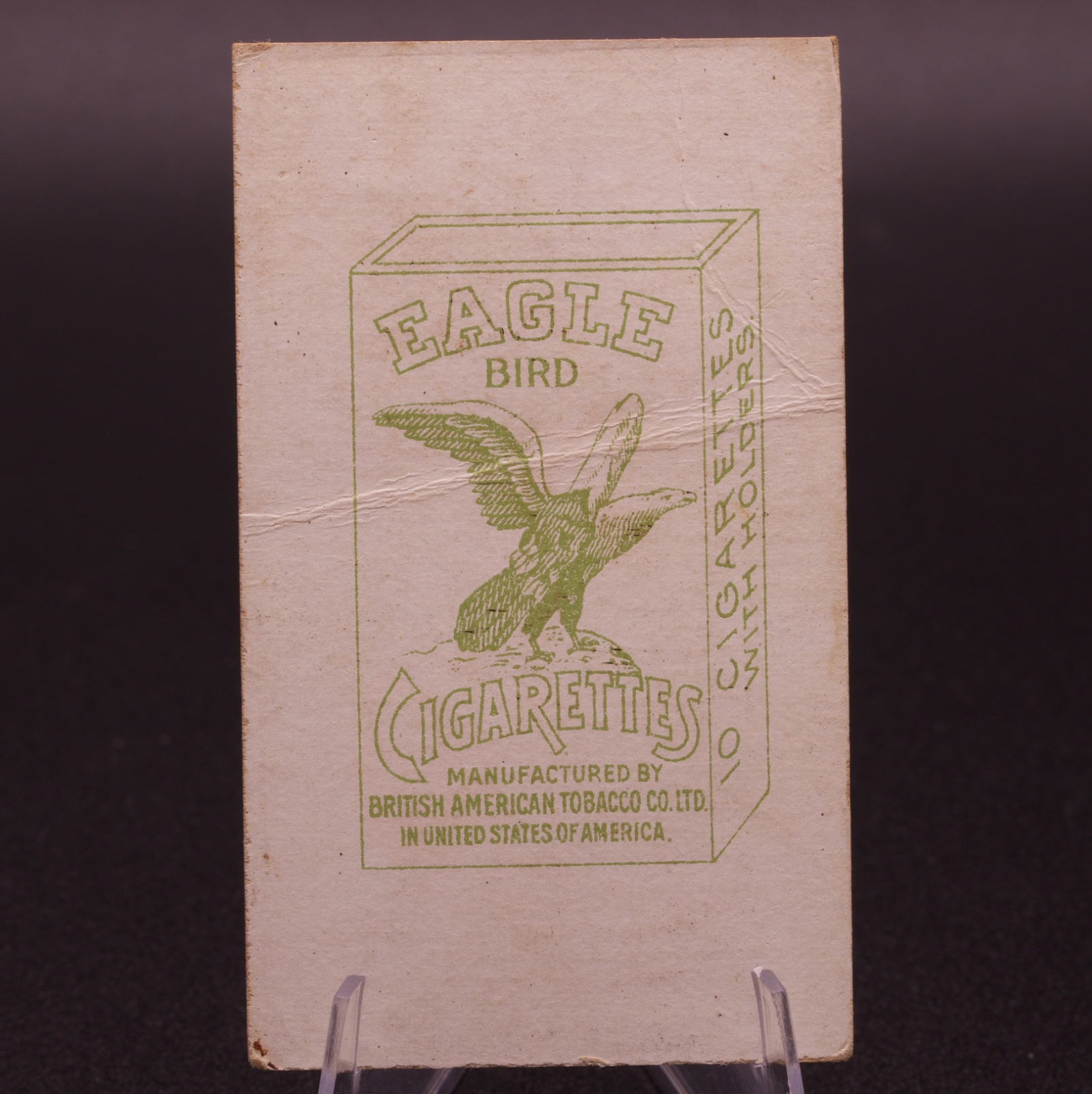 Antique Eagle Bird Cigarettes Card Raden Siyatra Siam Thai British American Co